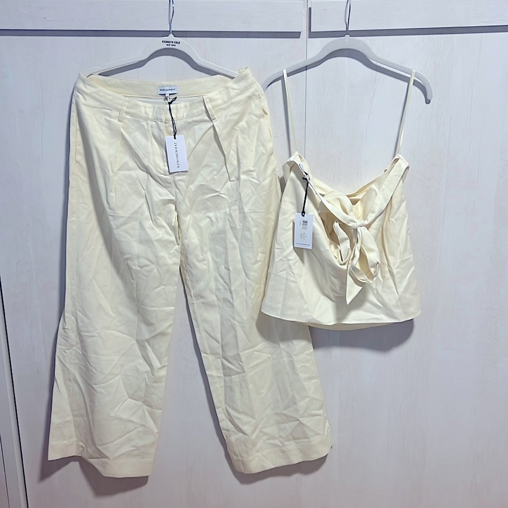 Off white, WeWoreWhat trousers & matching top. Never worn with tags.